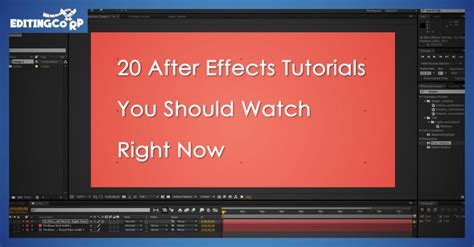 20 After Effects Tutorials You Should Watch Right Now