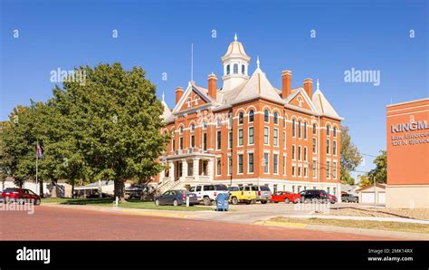 Kingman, Kansas, USA - October 17 2022: The Kingman County Courthouse ...