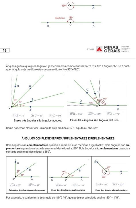 Angulo Meia Volta - 1 — Um ângulo de uma volta completa mede 360° e o de meia-volta é ...