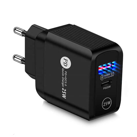 Сетевое зарядное устройство для телефона QC3.0/PD2.0 25W 1xUSB + Type-C ...