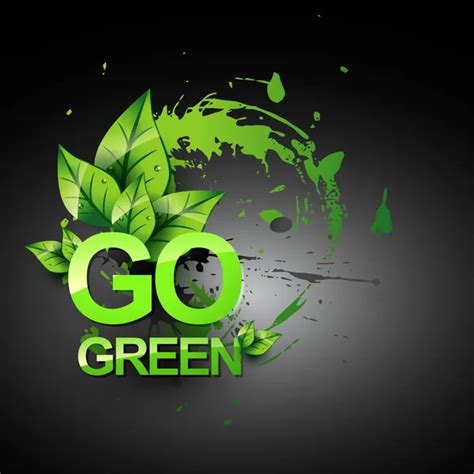 Go green logo Vector Art Stock Images | Depositphotos