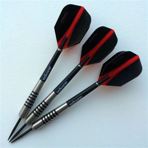 Bomb Shaped Tungsten Darts 24 Gram With Unicorn And Harrows Shafts