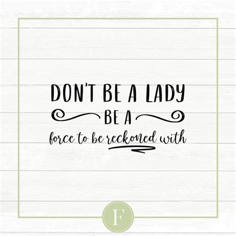 Be A Force To Be Reckoned With Svg Silhouette Cut File Etsy