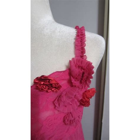 Cacique Pink Baby Doll Flower Nightie Lingerie Gem