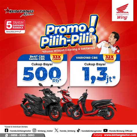 Promo Honda Bintang Motor Cikarang November Honda Bintang Motor