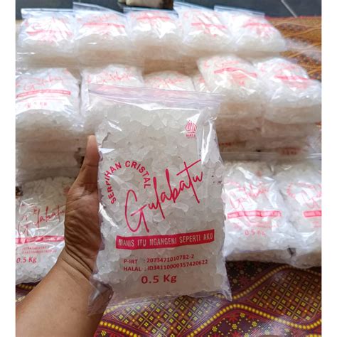 Jual Gula Batu Kristal Gula Batu Putih Serpihan Gula Batu 1 Kg