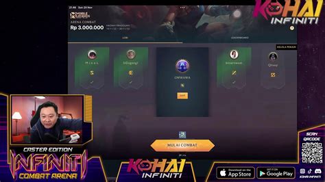 Kohai Infiniti Combat Arena Cari Lawan Scrim Tangguh Youtube