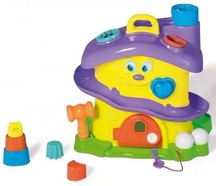 Brinquedo Educativo Diversas Cores Activity House Calesita