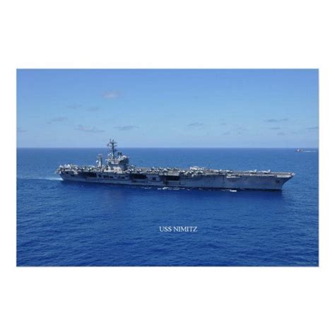 USS Nimitz Poster | Zazzle | Uss nimitz, Poster, Route