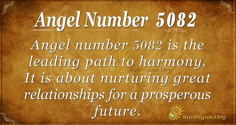 Angel Number 5082 Meaning: Path To Harmony - SunSigns.Org