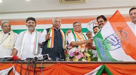 Jagadish Shettar Former Karnataka Cm And Six Time Bjp Mla Joins