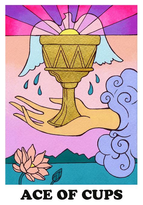 Ace Of Cups Cups Tarot Tarot Decks Tarot Art