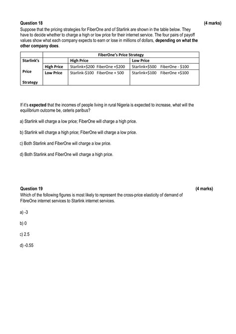 Solved Question 18 (4 Suppose that the pricing strategies | Chegg.com