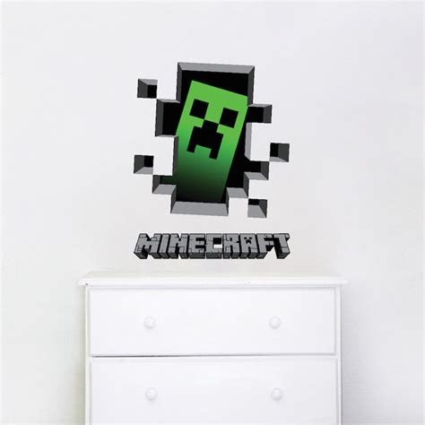 Minecraft Creeper Minecraft Wall Minecraft Decals Minecraft Logo ...