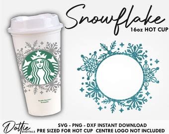 Christmas Starbucks Hot Cup Svg Etsy