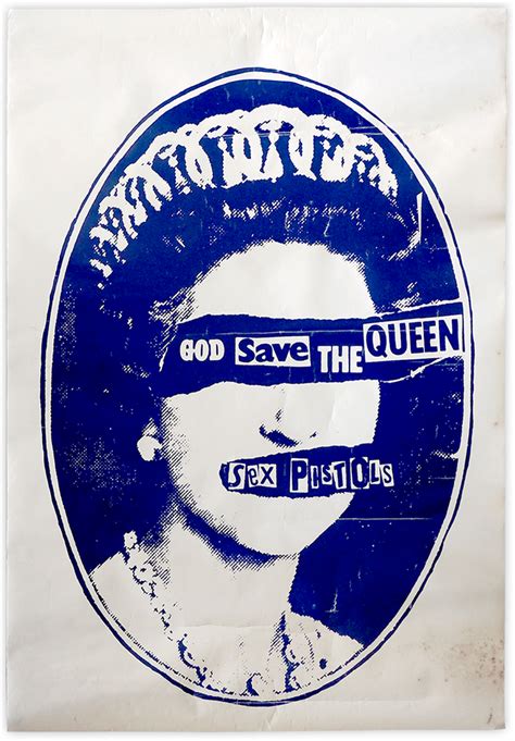 SEX PISTOLS God Save the Queen promotional poster ゴッドセイヴザクイーンプロモーション用ポスター 送料無料 ART ONLINE jp