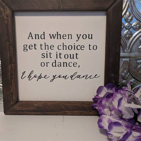 I Hope You Dance Etsy