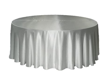 Satin Tablecloth – White “Nevada” – Chaircovers Over all