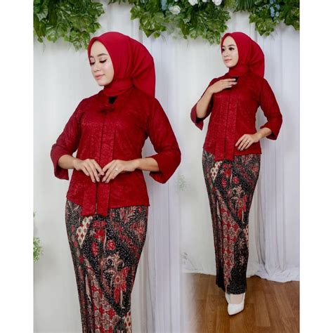 Jual Indahkebaya Atasan Kebaya Brokat Jumbo Ld Kebaya Floy