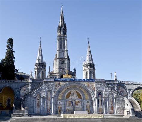 Sanctuary of Lourdes stock photo. Image of pilgrims, lourdes - 23909274