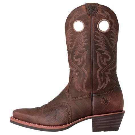 Mens Ariat® 12 Heritage Roughstock U Toe Boots 109970 Cowboy