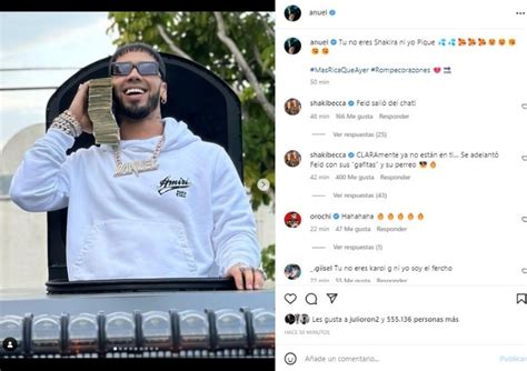 Anuel Con Un Fajo De Dólares Y Mensaje Celebra El éxito De Su Tema Más