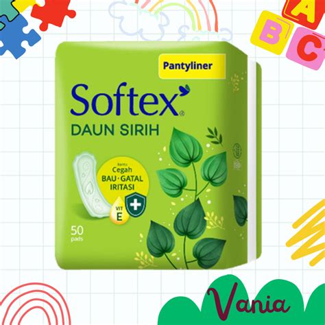 Jual Softex Pantyliner Daun Sirih 50s Pantiliner Pembalut Tipis Harian