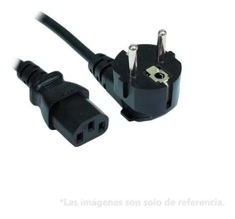 Cable De Poder Para Pc Monitor Impresora Shuko Cuotas Sin Inter S