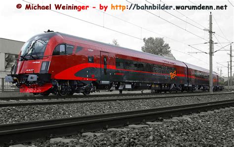 Erste Railjet Garnitur Abgeliefert Fzg Nr 80 90 702 Typenfoto