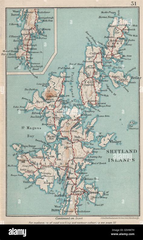 Map of the shetland islands hi-res stock photography and images - Alamy