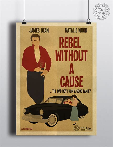 Rebel Without A Cause - Minimalist Movie Poster — Posteritty