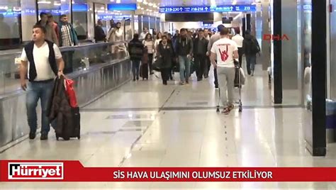 Sis hava ulaşımını olumsuz etkiliyor Dailymotion Video