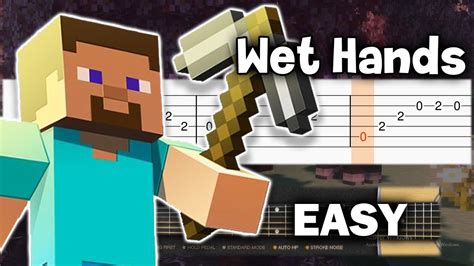 Minecraft Wet Hands Guitar Tutorial Tab Youtube