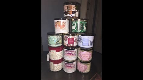 My Huge Bath And Body Works Holiday Candle Haul Youtube