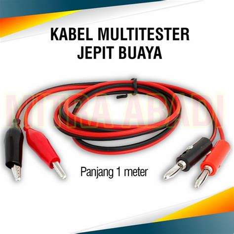 Jual Kabel Multitester Avometer Jepit Buaya Panjang 1 Meter Shopee