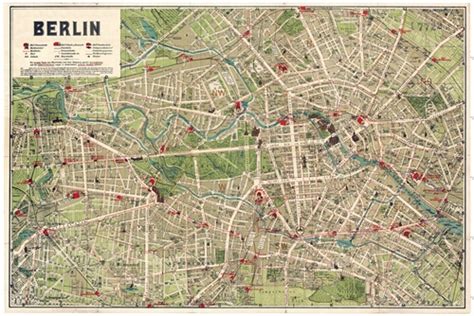 Historischer Stadtplan Von Berlin Ca