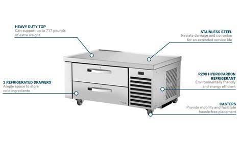 True Trcb Hc Spec Chef Base W Drawers V