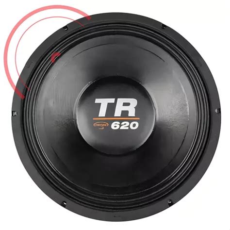 Alto Falante Woofer Triton Tr 620 W Rms 12 Polegadas 4 Ohms Cor Preto