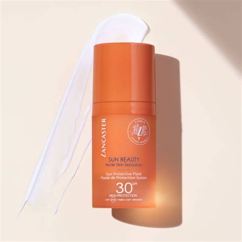 Lancaster Sun Beauty Nude Skin Sensation Sun Protective Fluid Spf Ml Scentubeauty Co Uk