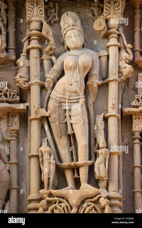 The Beautifully Carved Statues Of Hindu God And Goddess On The Sun