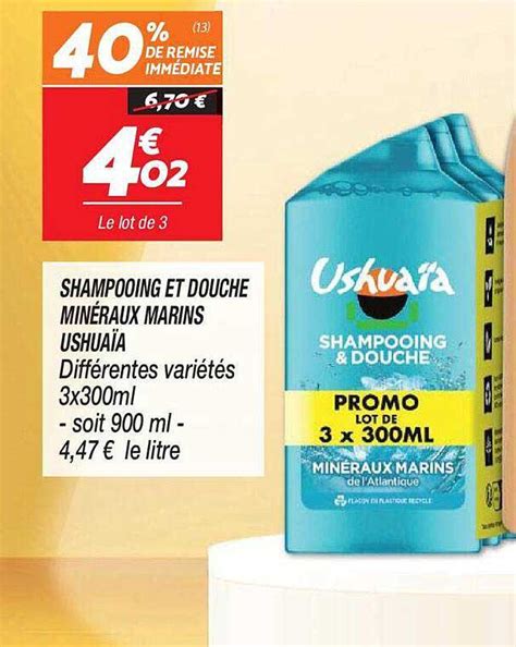 Promo Shampooing Et Douche Min Raux Marins Ushua A Chez Netto