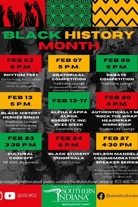 Usi To Host February Events And Activities To Honor Black History Month University Of Southern