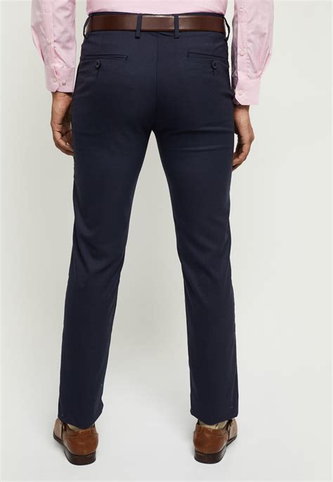 Buy Men Textured Slim Fit Formal Trousers Online At Just Rs 1049 0