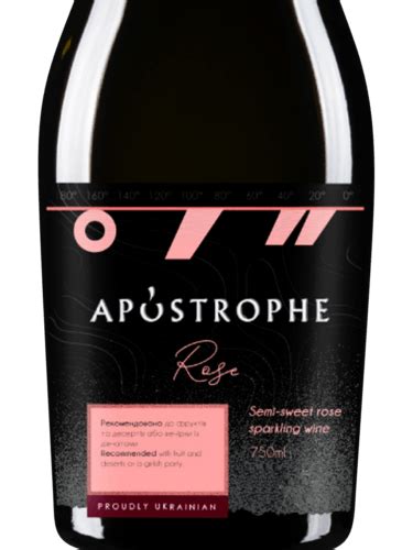 Parallel Wine Group Apostrophe Rose Semi Sweet Sparkling Vivino Brasil