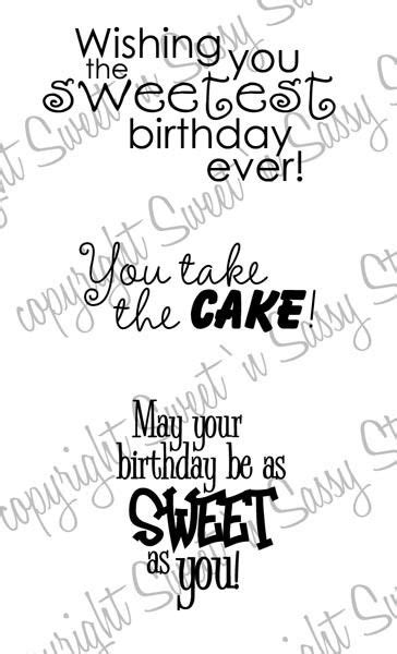 Sweet Birthday Wishes Digital Stamp Sweet N Sassy Stamps Digital