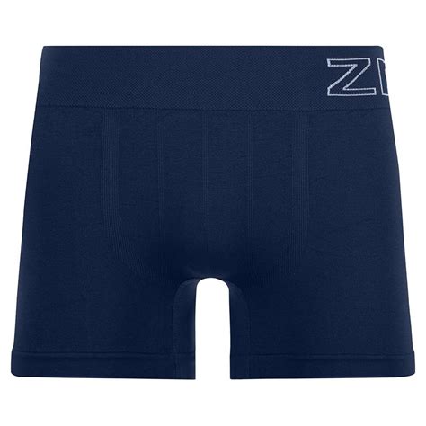 Cueca Boxer Jacquard no Cós Sem Costura Navy