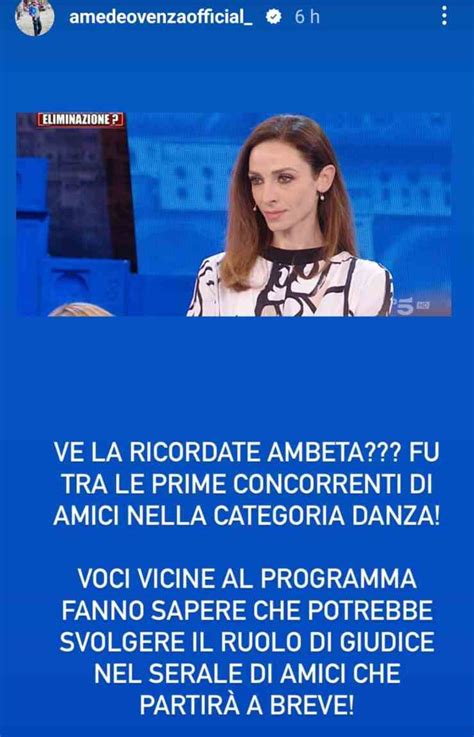 Amici Serale Tra I Giudici Un Nome Inaspettato Il Grande Ritorno Che