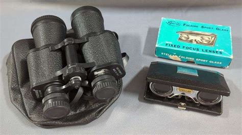 Panoramic De Luxe Binoculars In Soft Case And Stellar Folding Sport