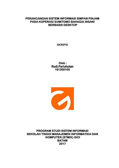 Pdf Perancangan Sistem Informasi Simpan Pinjam Pada Library