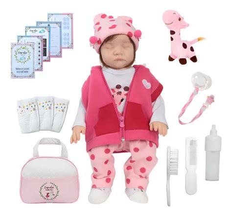 Bebê Reborn Que Vem Com Roupinha - Bebê Reborn Com Bolsa Maternidade E Roupinha De Girafinha ...